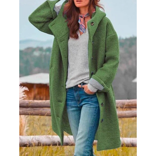 Astrid | Mjuk oversized jacka med huva